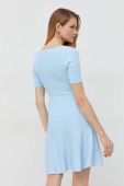 Сукня Guess mini розкльошена колір блакитний (2848852)