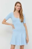 Сукня Guess mini розкльошена колір блакитний (2848852)