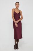 Сукня BOSS колір бордовий maxi пряма