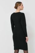 Сукня BOSS колір чорний mini облягаюча (2870922)