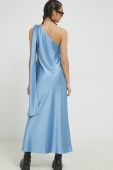 Сукня HUGO maxi розкльошена колір блакитний (2879773)