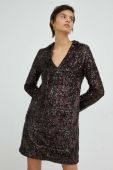 Сукня Samsoe Samsoe колір коричневий mini пряма (2841853)