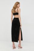 Сукня Bardot колір чорний maxi облягаюча (2902589)