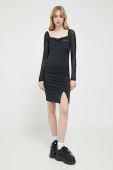 Сукня Karl Kani колір чорний mini облягаюча