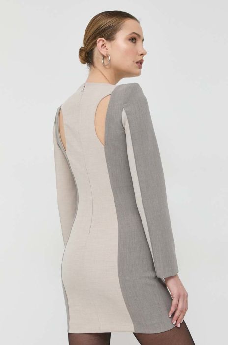 Сукня Patrizia Pepe колір бежевий mini пряма (2878125)