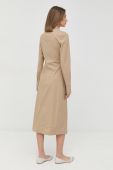 Сукня Patrizia Pepe колір бежевий midi пряма (2923951)