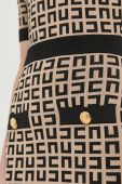 Сукня Elisabetta Franchi колір бежевий mini облягаюча (2937150)