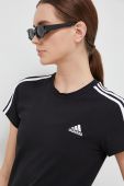 Сукня adidas колір чорний mini облягаюча