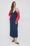 Сукня Pepe Jeans Pala колір синій maxi розкльошена