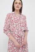 Сукня Pepe Jeans Perah колір червоний midi розкльошена