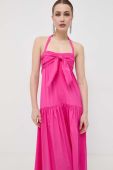 Сукня Liu Jo колір рожевий maxi розкльошена