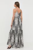 Бавовняна сукня Twinset maxi розкльошена колір барвистий (3181784)
