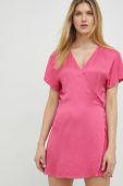 Сукня American Vintage колір рожевий mini розкльошена