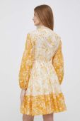 Бавовняна сукня Pennyblack колір жовтий mini розкльошена