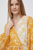 Бавовняна сукня Pennyblack колір жовтий mini розкльошена