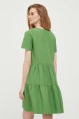 Сукня з домішкою льону Pennyblack колір зелений mini розкльошена