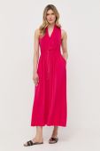 Сукня Max Mara Leisure колір рожевий maxi розкльошена
