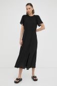 Сукня Bruuns Bazaar колір чорний maxi розкльошена (3188590)
