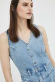 Джинсова сукня Lee mini пряма колір блакитний (3176855)