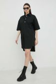 Бавовняна сукня G-Star Raw колір чорний mini oversize (3071395)