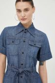 Джинсова сукня G-Star Raw mini пряма колір блакитний (3300454)