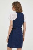 Бавовняна сукня G-Star Raw колір синій mini розкльошена Бавовняна сукня G-Star Raw колір синій mini розкльошена