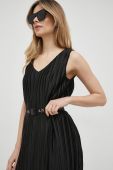 Сукня Armani Exchange колір чорний midi розкльошена