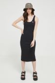 Сукня Champion колір чорний midi облягаюча