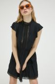 Сукня Superdry колір чорний mini розкльошена (3185760)