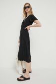 Сукня Protest колір чорний midi розкльошена