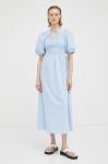 Сукня R?sum? midi розкльошена колір блакитний (3163534)