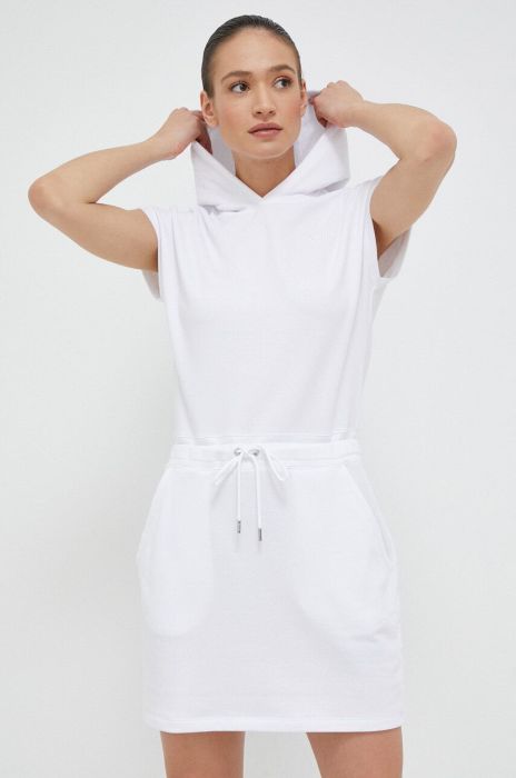 Сукня Dkny колір білий mini пряма