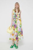 Бавовняна сукня Stine Goya midi розкльошена колір барвистий