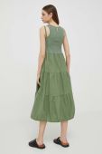 Сукня Deha колір зелений midi розкльошена (3264116)