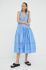 Сукня Lovechild midi розкльошена колір блакитний