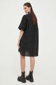 Бавовняна сукня Karl Lagerfeld колір чорний mini oversize