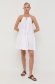 Бавовняна сукня Patrizia Pepe колір білий mini розкльошена