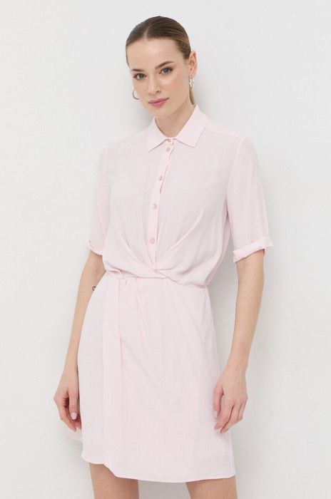 Сукня Patrizia Pepe колір рожевий mini пряма (3083014)