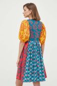 Бавовняна сукня Weekend Max Mara mini розкльошена колір барвистий