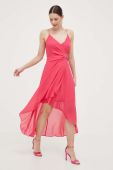 Сукня Morgan колір рожевий maxi розкльошена (3207854)
