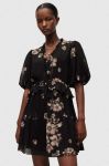 Сукня AllSaints колір чорний mini розкльошена (3153460)