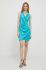 Сукня Artigli колір бірюзовий mini пряма