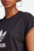 Бавовняна сукня adidas Originals колір чорний mini пряма IC5483-black