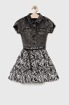 Дитяча сукня Guess колір чорний midi розкльошена (2911661)