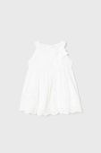 Дитяча бавовняна сукня Mayoral колір білий mini розкльошена (2932040)