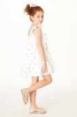 Дитяча бавовняна сукня Mayoral колір білий mini розкльошена (2944153)