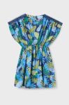 Дитяча сукня Mayoral mini пряма колір блакитний (2966343)