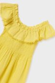 Дитяча бавовняна сукня Mayoral колір жовтий mini розкльошена (2985259)
