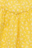 Дитяча бавовняна сукня United Colors of Benetton колір жовтий mini розкльошена