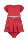 Сукня для немовлят Polo Ralph Lauren колір червоний mini розкльошена (3046154)